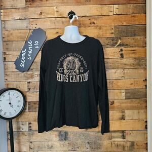 Old Navy Brand Men's Kings Canyon Black Long Sleeve Shirt Size XL